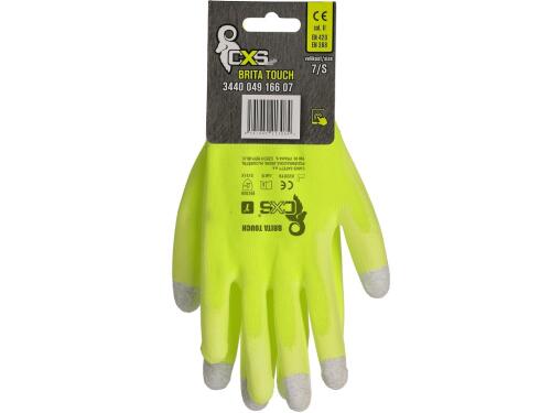 Rukavice BRITA TOUCH, máčené v PU