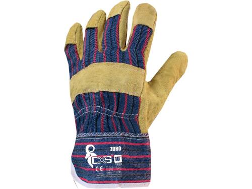 Kombinované rukavice ZORO, vel. 10