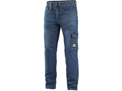 Kalhoty jeans CXS ALBI, pánské, modré, vel. 56