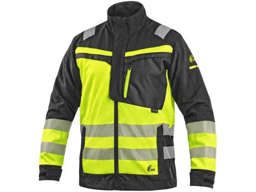 Blůza CXS NAOS HV, pánská, černá-žlutá Hi-Vis, reflexní pruhy, vel. 62