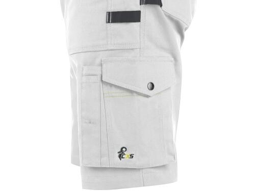 Kraťasy CXS STRETCH pánské, bílo-šedé, vel. 48