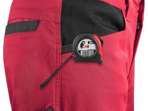 Kalhoty CXS SOLIS pánské, červeno-černé, vel. 50