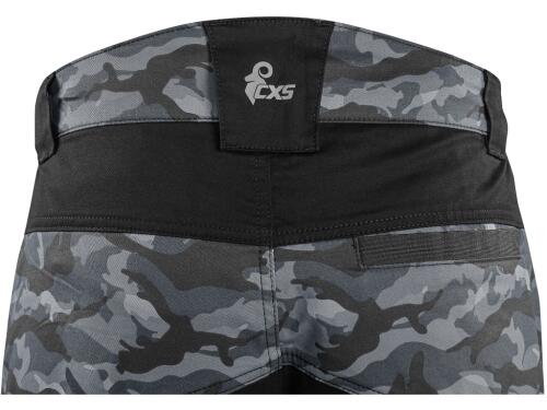 Kalhoty CXS SOLIS pánské, maskáčovo-černé, vel. 62