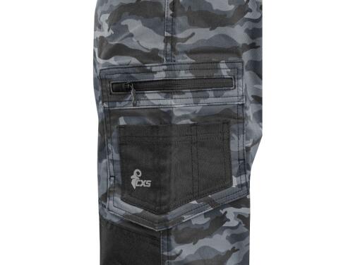 Zahradníky CXS SOLIS pánské, maskáčovo-černé, vel. 62