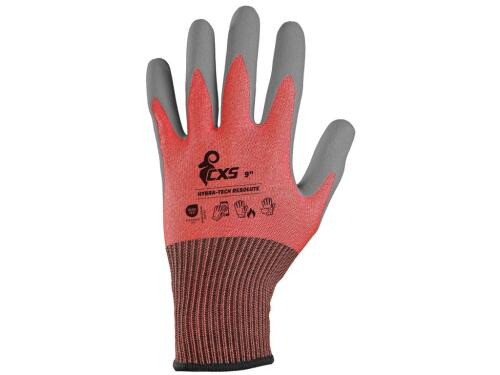 Rukavice CXS HYBRA-TECH RESOLUTE, máčená v latexu s pískovou úpravou, blistr