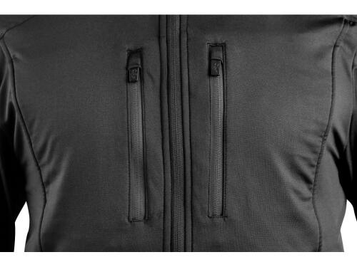 Mikina CXS LEONIS, černá s HV modro/červenými doplňky