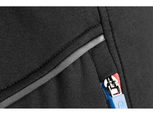 Mikina CXS LEONIS, černá s HV modro/červenými doplňky, vel. 3XL