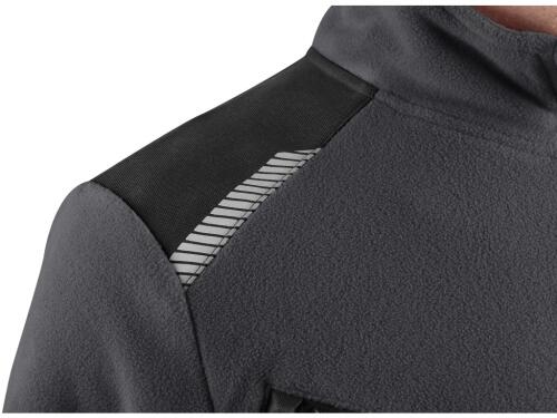 Bunda CXS 4ENVI SOLIS, pánská, fleecová, šedo-černá, vel. 5XL