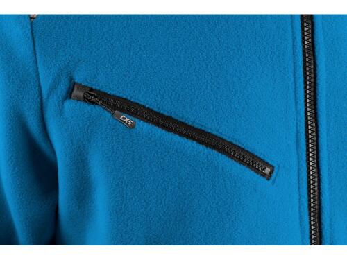 Bunda CXS 4ENVI SOLIS, pánská, fleecová, azurově modro-černá, vel. L