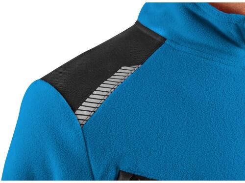 Bunda CXS 4ENVI SOLIS, pánská, fleecová, azurově modro-černá, vel. L