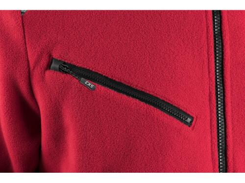 Bunda CXS 4ENVI SOLIS, pánská, fleecová, červeno-černá, vel. S