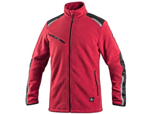 Bunda CXS 4ENVI SOLIS, pánská, fleecová, červeno-černá, vel. 3XL