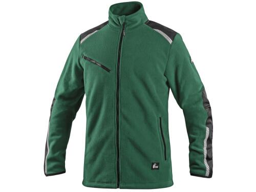 Bunda CXS 4ENVI SOLIS, pánská, fleecová, zeleno-černá, vel. 3XL