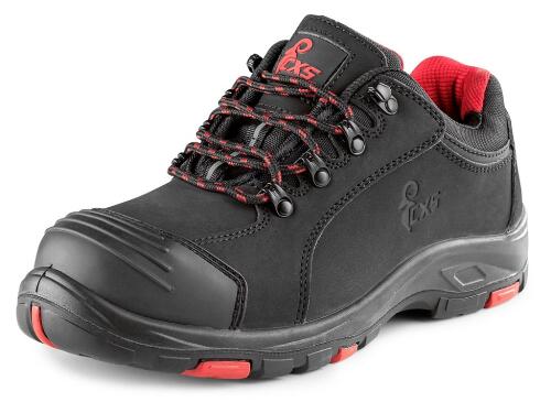 Obuv CXS ROCK APLIT S3, polobotka, černo-červená, vel. 39