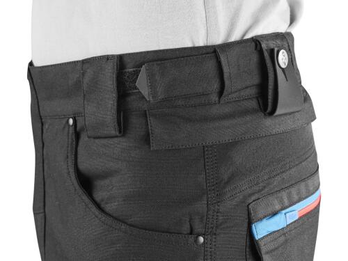 Kraťasy CXS LEONIS, pánské, černé s modro/červenými doplňky, vel. 52