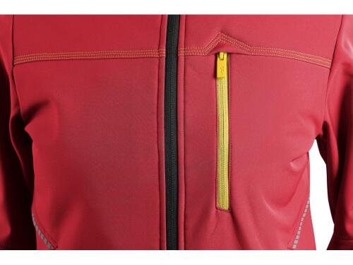 Bunda CXS STRETCH, dětská, softshell, červená, vel. 130