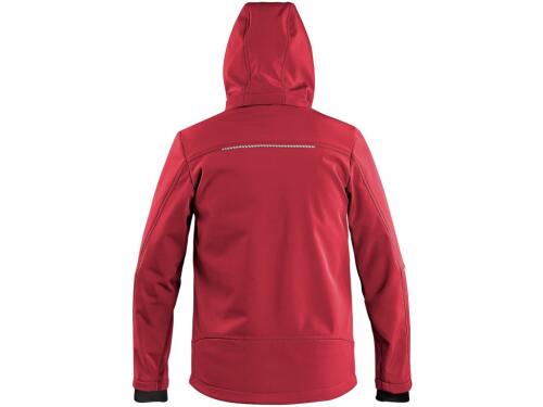 Bunda CXS STRETCH, dětská, softshell, červená, vel. 150