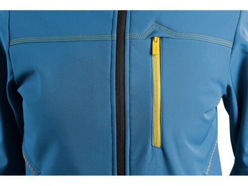 Bunda CXS STRETCH, dětská, softshell, středně modrá, vel. 130