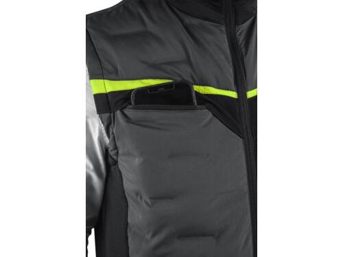 Vesta CXS NAOS, hybrid, pánská, šedo-černá, HV žluté doplňky, vel. 2XL