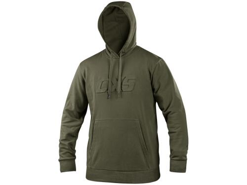 Mikina s kapucí CXS ALTON, khaki, vel. 2XL