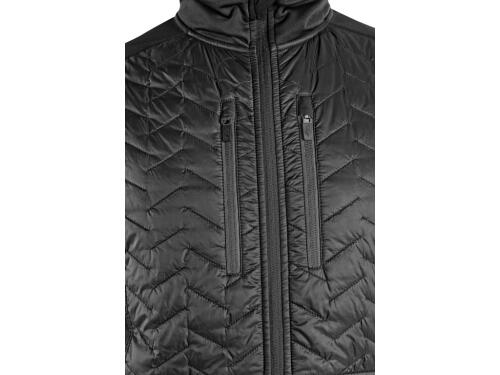 Bunda CXS LEONIS II, pánská, černá s HV modro/červenými doplňky, vel. 2XL