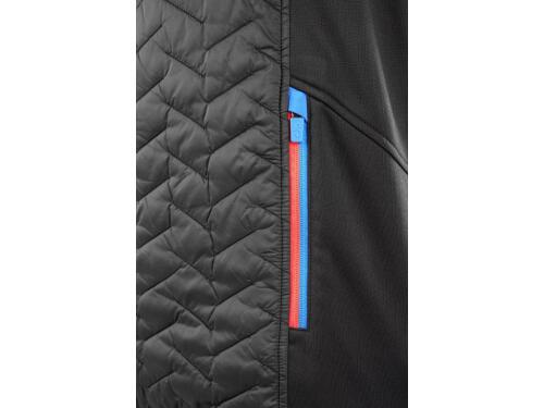 Bunda CXS LEONIS II, pánská, černá s HV modro/červenými doplňky, vel. 3XL