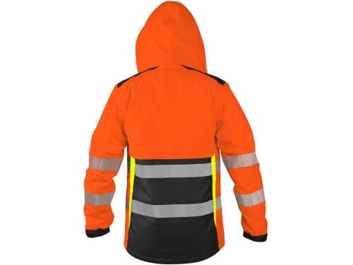 Bunda CXS BENSON, výstražná, zateplená, oranžovo-černá, vel. M