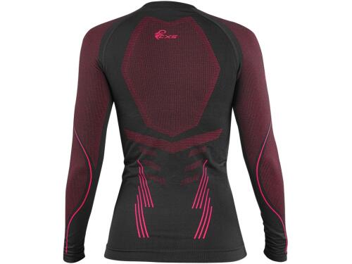 Tričko CXS SeamFlex LADY, dámské, funkční, černo-růžové, vel. M-L