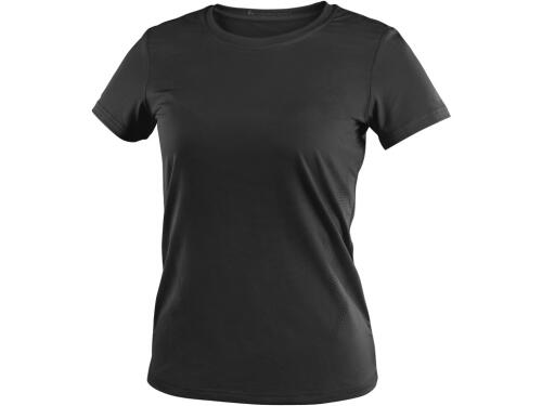 Tričko CXS MOVADO, funkční, krátký rukáv, dámské, černé, vel. 4XL