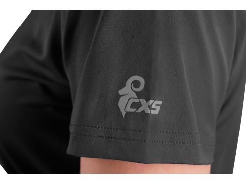 Tričko CXS MOVADO, funkční, krátký rukáv, dámské, černé, vel. 4XL