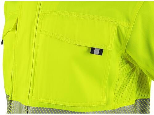 Blůza CXS HALIFAX, pánská, výstražná se síťovinou, žluto-modrá, vel. 60