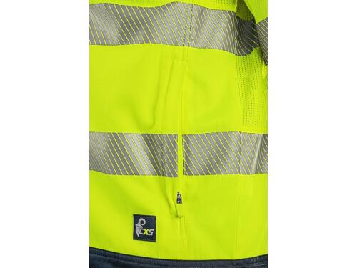 Blůza CXS HALIFAX, pánská, výstražná se síťovinou, žluto-modrá, vel. 64