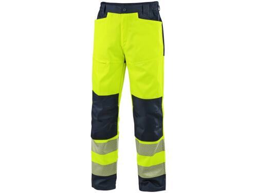 Kalhoty CXS HALIFAX, pánské, výstražné se síťovinou, žluto-modré, vel. 52
