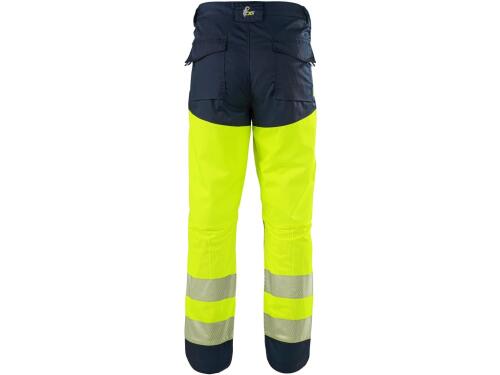 Kalhoty CXS HALIFAX, pánské, výstražné se síťovinou, žluto-modré, vel. 62