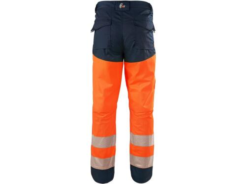 Kalhoty CXS HALIFAX, pánské, výstražné se síťovinou, oranžovo-modré, vel. 50
