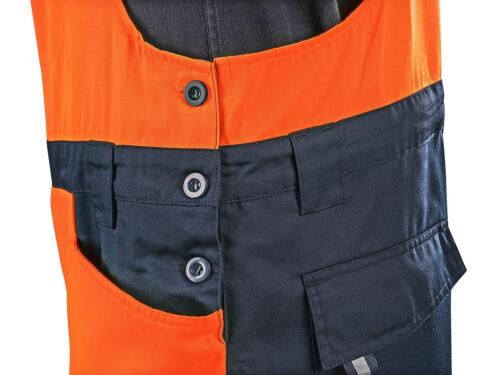 Zahradníky CXS HALIFAX, pánské, výstražné se síťovinou, oranžovo-modré, vel. 54