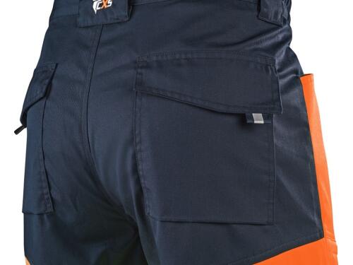 Zahradníky CXS HALIFAX, pánské, výstražné se síťovinou, oranžovo-modré, vel. 62