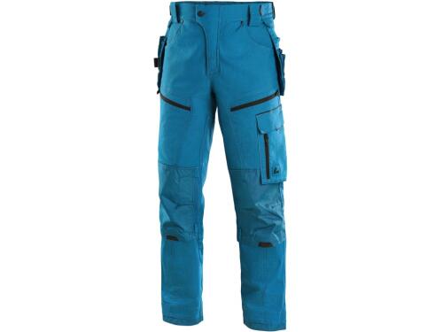 Kalhoty CXS LEONIS, pánské, stř. modré s černými doplňky, vel. 46