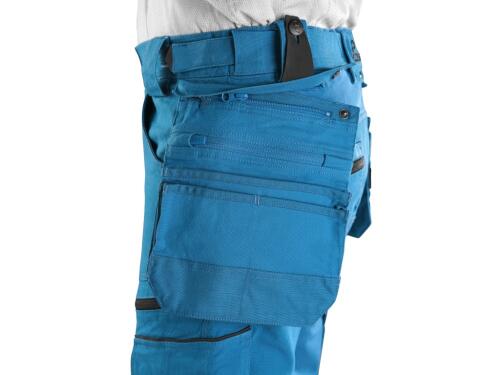 Kalhoty CXS LEONIS, pánské, stř. modré s černými doplňky, vel. 54