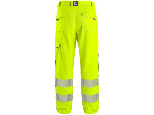 Kalhoty CXS NORWICH, 170-176cm, výstražné, pánské, žluto-modré, vel. 50