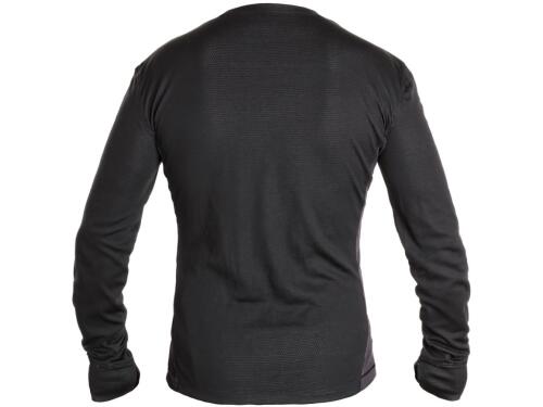 Tričko CXS COOLDRY, funkční, dlouhý rukáv, pánské, černo-tmavě šedé, vel. 2XL