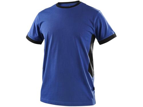 Tričko CXS OWEN, krátký rukáv, pánské, modro-černé, vel. 2XL