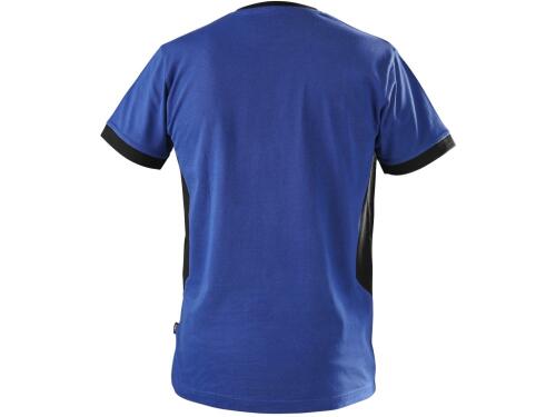 Tričko CXS OWEN, krátký rukáv, pánské, modro-černé, vel. 2XL
