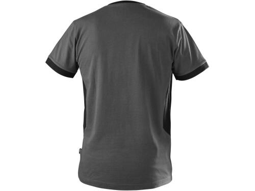Tričko CXS OWEN, krátký rukáv, pánské, tmavě šedo-černé, vel. 3XL