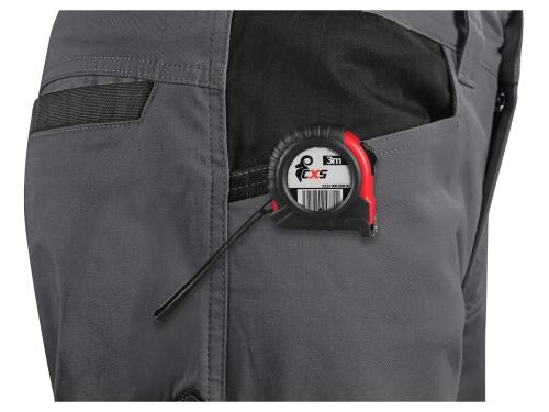 Kraťasy CXS SOLIS FLEX, dámské, šedo-černé, vel. 56