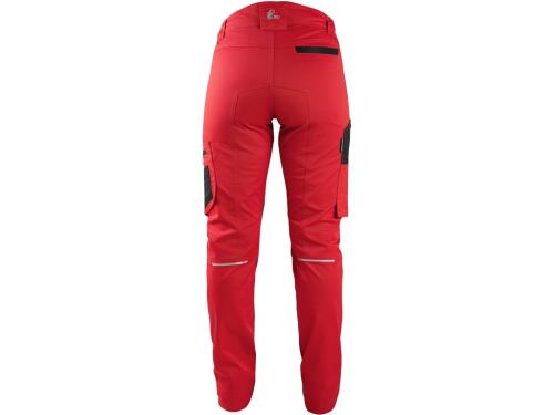 Kalhoty CXS SOLIS FLEX, dámské, červeno-černé