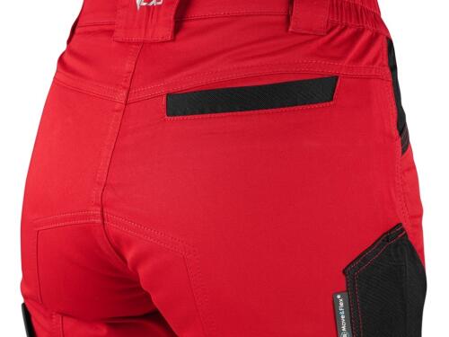 Kalhoty CXS SOLIS FLEX, dámské, červeno-černé