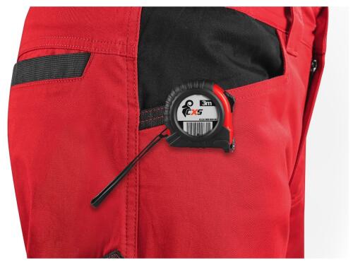 Kalhoty CXS SOLIS FLEX, dámské, červeno-černé
