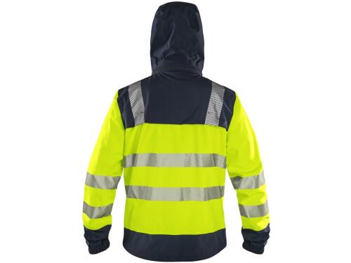 Bunda CXS HALIFAX SHELL, pánská, výstražná, žluto-modrá, vel. XL