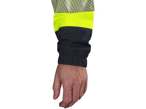 Bunda CXS HALIFAX SHELL, pánská, výstražná, žluto-modrá, vel. 5XL